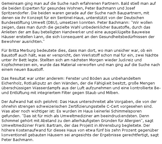 Abendblatt, Deutschlands ges&uuml;ndestes Haus, Seite 2